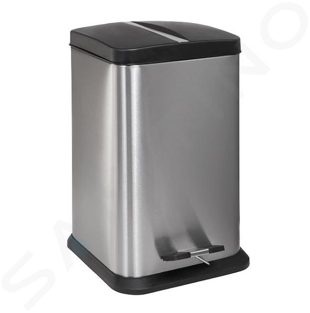 Sanela Coșuri de gunoi din inox - Coș din inox, 20 l, mat SLZN 80X