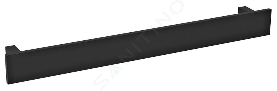 Sapho Patron - Suport prosop, lungime 60 cm, negru mat PX064
