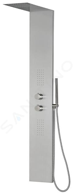 Sapho Grace - Panneau de douche 200x1450 mm, acier inoxydable WN326