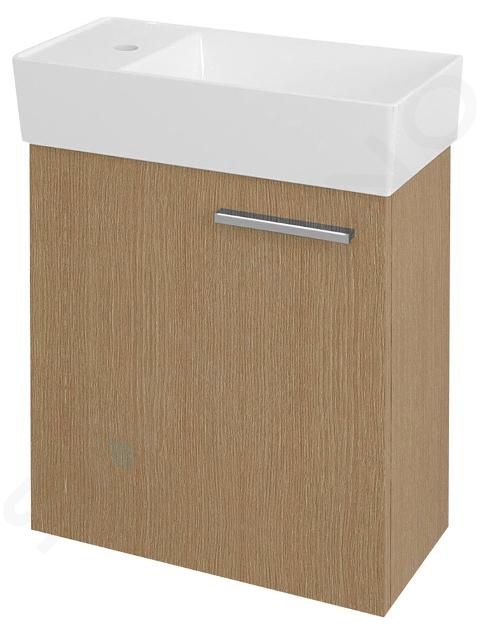 Sapho Latus - Wastafelmeubel 44x50x22 cm, Venetiaans eiken LT095