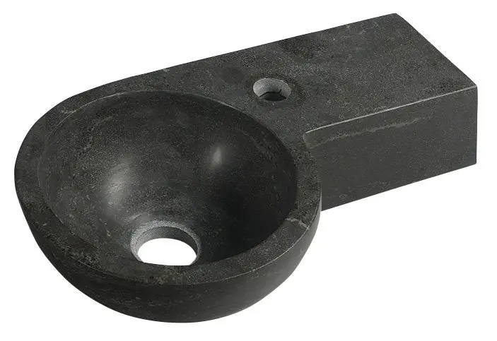 Sapho Blok - Умивалник 40x23 см, отвор за смесител отдясно, без преливник, антрацит 2401-32
