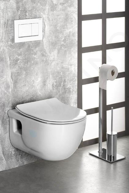 Sapho Brilla - WC suspendu avec douchette de bidet, Rimless, blanc 100612