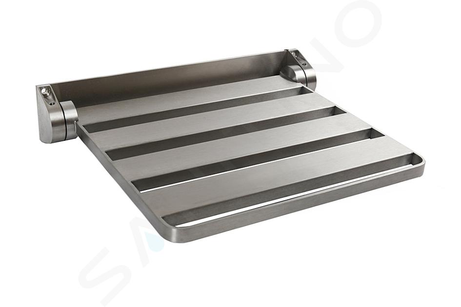 Reming Sanitari in acciaio inox - Sedile doccia ribaltabile, acciaio inox spazzolato ALT2