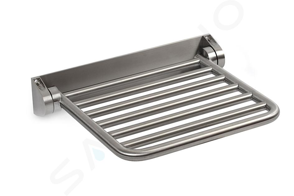 Reming Sanitari in acciaio inox - Sedile doccia ribaltabile, acciaio inox spazzolato ALT3