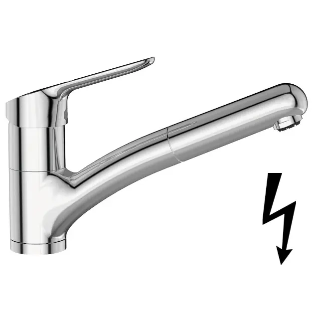 Ideal Standard CeraFlex - Baterie chiuvetă cu aerator extractibil, BlueStart, crom BC144AA