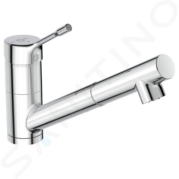 Ideal Standard Ceralook - Miscelatore da lavello con bocca di erogazione estraibile, BlueStart, cromo BC294AA