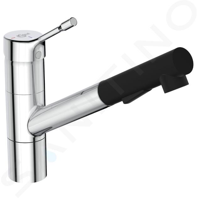 Ideal Standard Ceralook - Robinetterie d’évier avec douchette extractible, BlueStart, chrome BC297AA