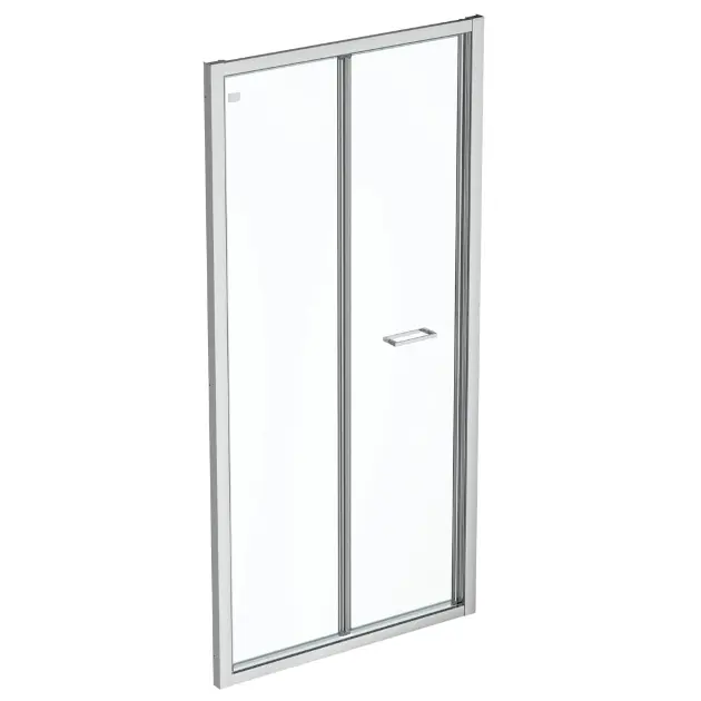 Levně Ideal Standard Connect 2 - Skládací sprchové dveře 100 cm, silver bright/čiré sklo K9289EO