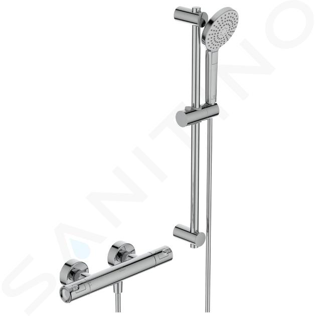 Ideal Standard CeraTherm - Colonne de douche T50 avec thermostat, 3 jets, chrome A7217AA