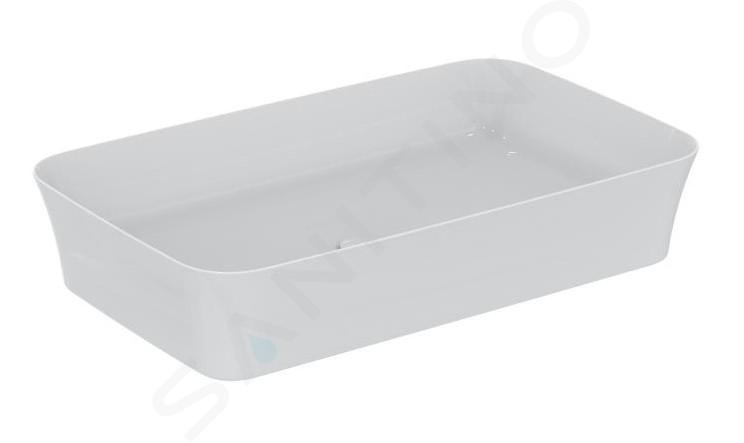 Ideal Standard Ipalyss - Lavabo da appoggio, 550x380 mm, senza troppopieno, Ideal Plus, bianco E2076MA