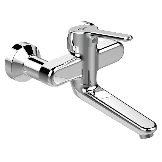 Ideal Standard Ceraplus II - Grifo de lavabo de pared, cromo BC111AA