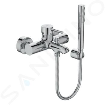 Ideal Standard CeraLine - Miscelatore a parete per vasca da bagno con accessori, cromo BC270AA