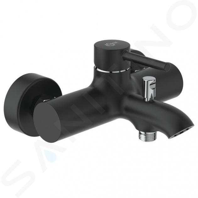 Ideal Standard CeraLine - Grifo de bañera de pared, negro mate BC199U4