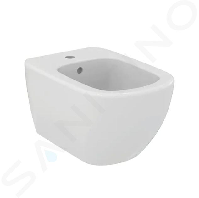 Ideal Standard Tesi - Bidet mit Sitz, Wandmontage, Aquablade, Weiß T3552V1