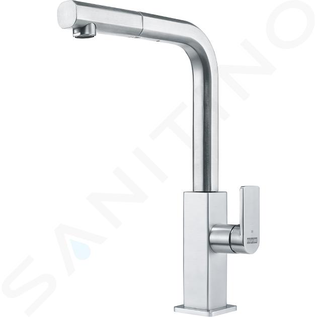 Franke Mythos - Miscelatore da lavello FC 7853 con bocca di erogazione estraibile, acciaio inox 115.0547.853