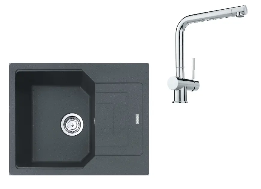Franke Colonnes - Ensemble G180, évier en Fragranit UBG 611-62 et ...