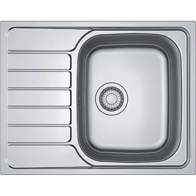 Filtro Di Scarico Per Lavello A Pulsante In Acciaio Inox – Finitura Cromata, Con Cestello A Nido D'Ape - 3