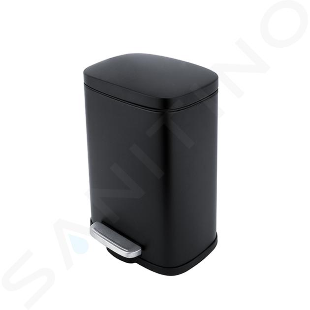 Nimco Cubos de basura - Cubo de basura 5 l, negro mate KOS 8005-90