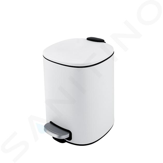 Nimco Poubelles - Poubelle, 5 l, blanc mat KOS 9005-05