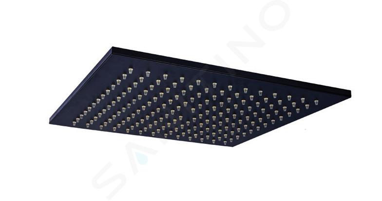 Paffoni Level - Głowica prysznicowa Syncro King, 300x300 mm, czarny mat ZSOF078NO