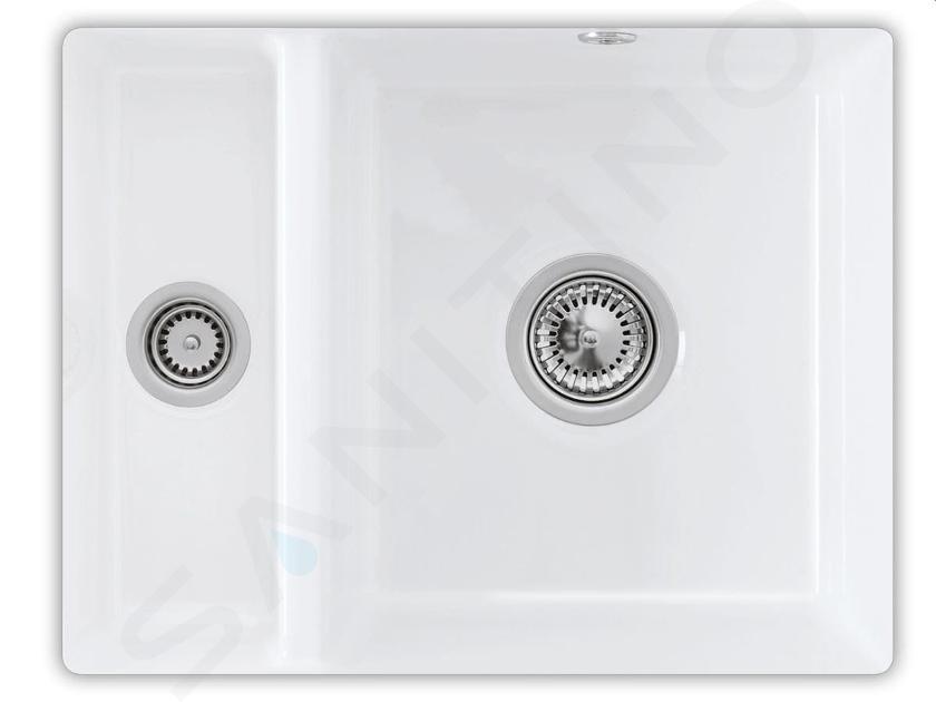 Villeroy & Boch Subway - Évier en céramique 545x440 mm avec vidage, CeramicPlus, blanc alpin 675801R1