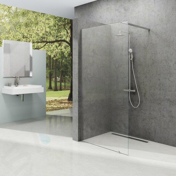 Ravak Walk-In - Paroi de douche Walk-in Wall 140, 1400x2000 mm, aluminium brillant/verre transparent GW9WM0C00Z1