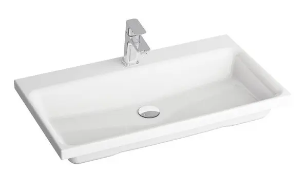 Ravak Comfort - Umyvadlo 80x46 cm, s 1 otvorem pro baterii, bílá XJX01280001