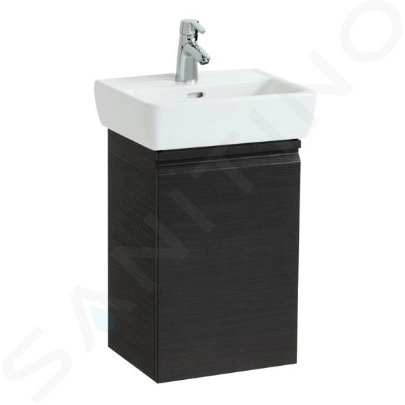 Laufen Pro - Meuble pour lave-mains avec porte, 38x31x58 cm, charnières à gauche, wengé H4830110954231