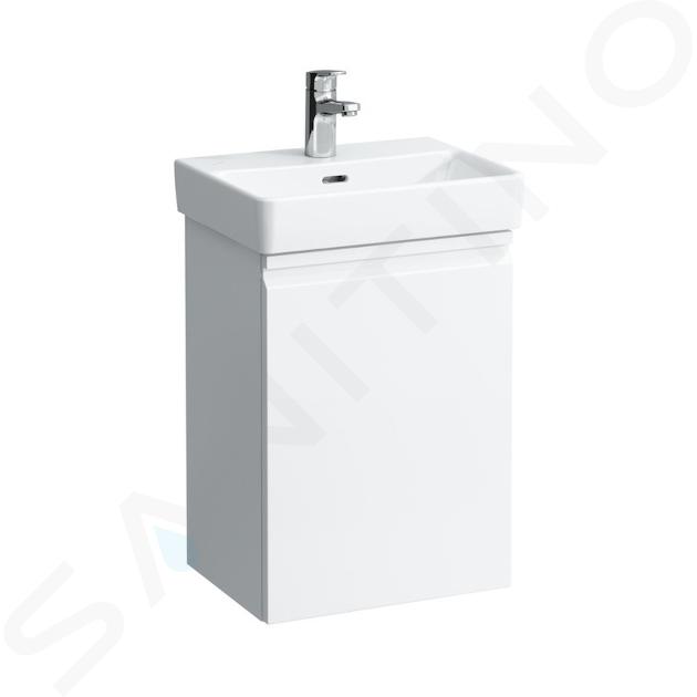 Laufen Pro S - Wastafelonderkast met deur, 42x32x58 cm, scharnieren links, glanzend wit H4833010964751