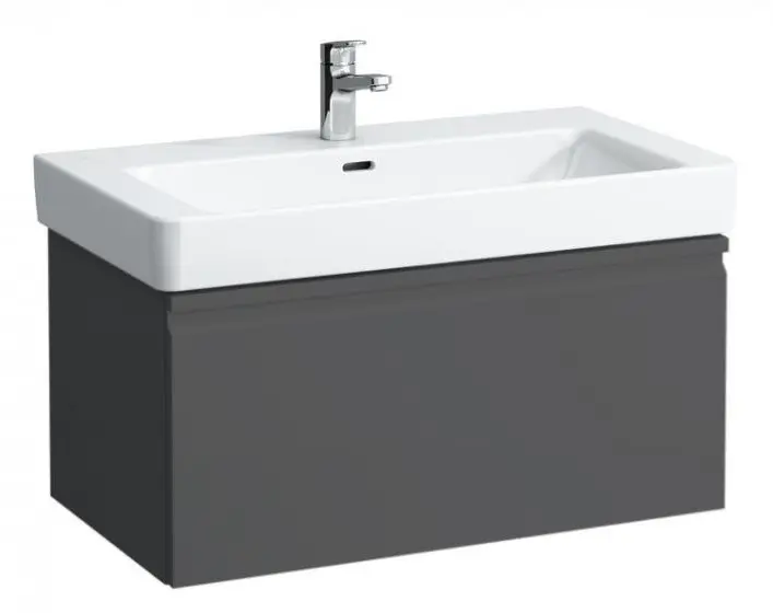 Levně Laufen Pro S - Umyvadlová skříňka, 101x45x39 cm, 1 zásuvka, grafit mat H4835520964801