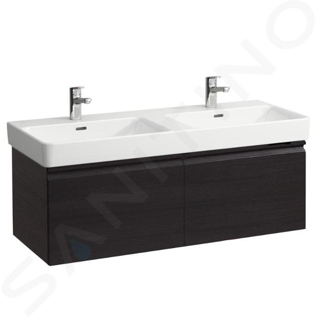 Laufen Pro S - Mueble de lavabo, 1260x450x390 mm, 2 cajones, wenge H4835720964231