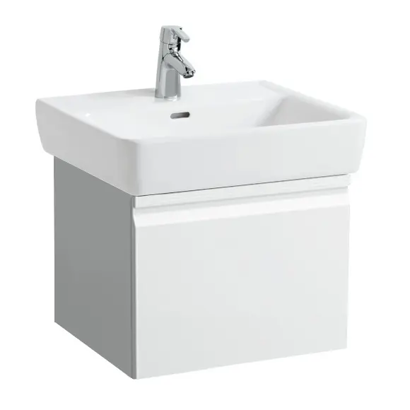 Laufen Pro - Dulap bază pentru lavoar, 470x450x390 mm, 1 sertar, alb lucios H4830230954751