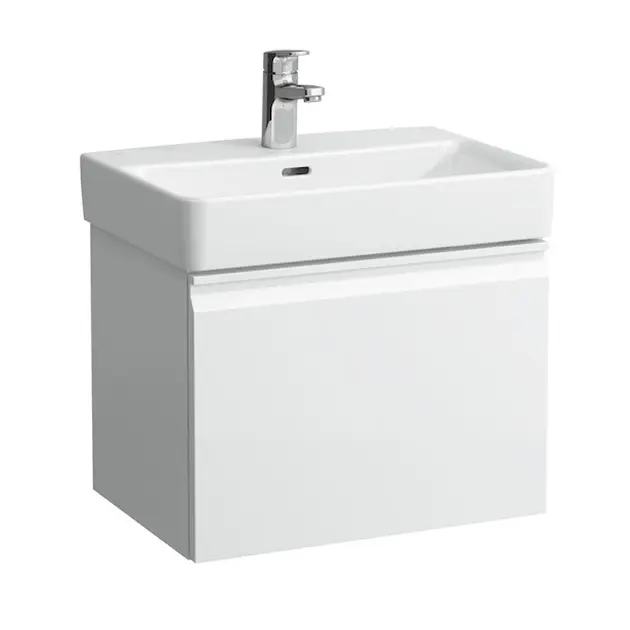 Laufen Pro S - Wastafelkast, 51x37x39 cm, 1 lade, mat wit H4830210954631