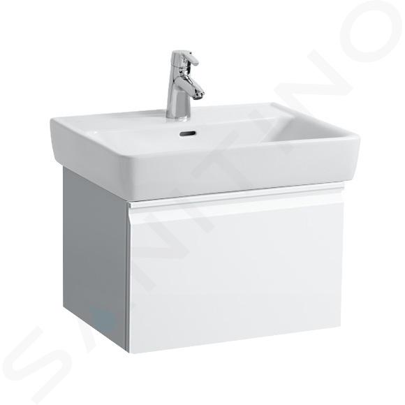 Laufen Pro - Mobiletto sottolavabo, 570x450x390 mm, 1 cassetto, bianco lucido H4830410954751