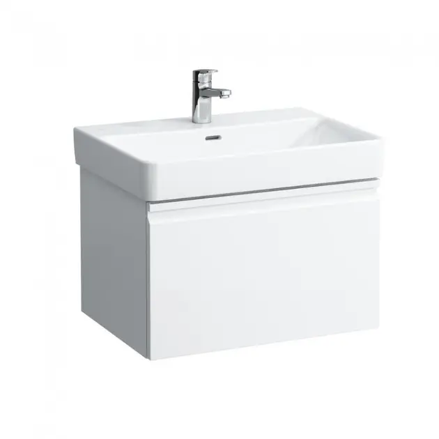 Levně Laufen Pro S - Umyvadlová skříňka, 62x45x39 cm, 1 zásuvka, lesklá bílá H4834210964751