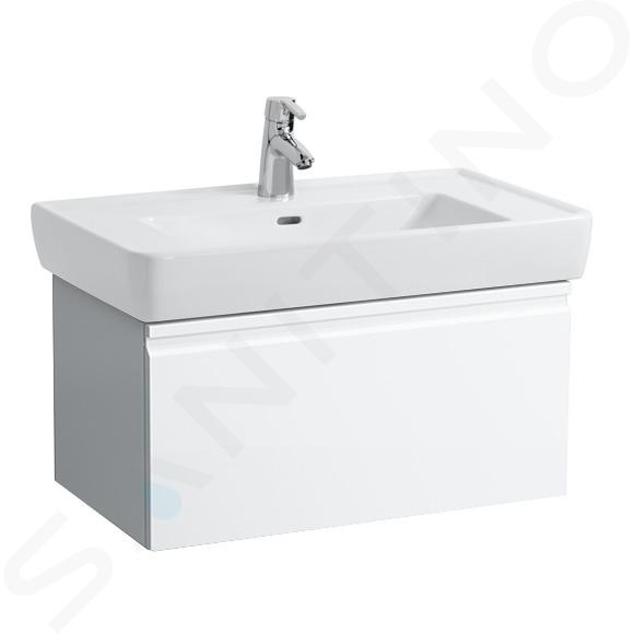 Laufen Pro - Meuble pour lavabo, 77x45x39 cm, 1 tiroir, blanc mat H4830620954631