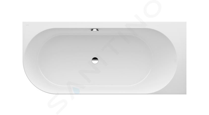 Laufen Pro - Badewanne 180x80 cm, rechts, weiß H2449550000001
