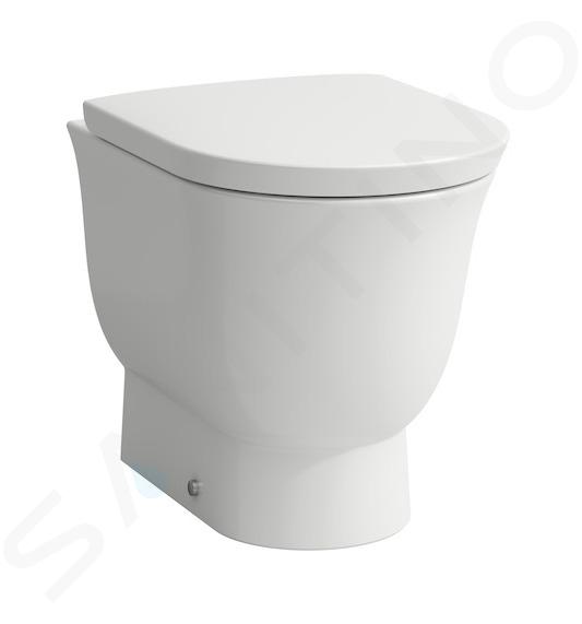 Laufen The New Classic - WC cu montare în podea, cu evacuare inferioară/spate, Rimless, cu LCC, alb H8238514000001