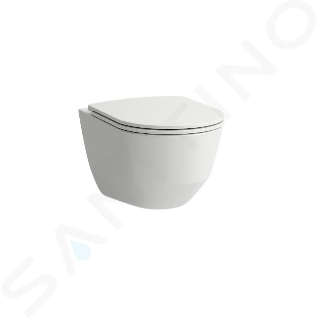 Laufen Pro - WC sospeso con copriwater SLIM, chiusura SoftClose, bianco H8669530000001