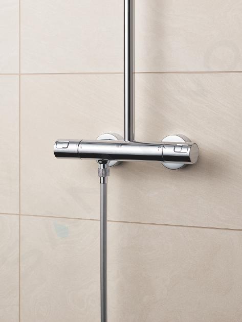 Theoretisch kwaad klok Grohe Vitalio Start - Douchesysteem 250 met thermostaatkraan, 9,5 l/min, 2  jets, chroom 26696000 | Sanitino.nl