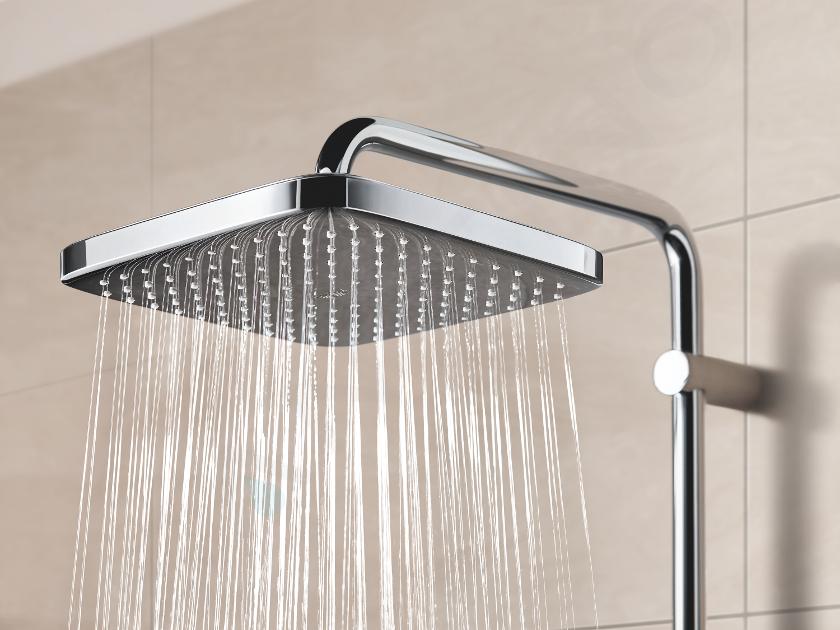 Columna de ducha Grohe Vitalio Start System 160 con limpiador de