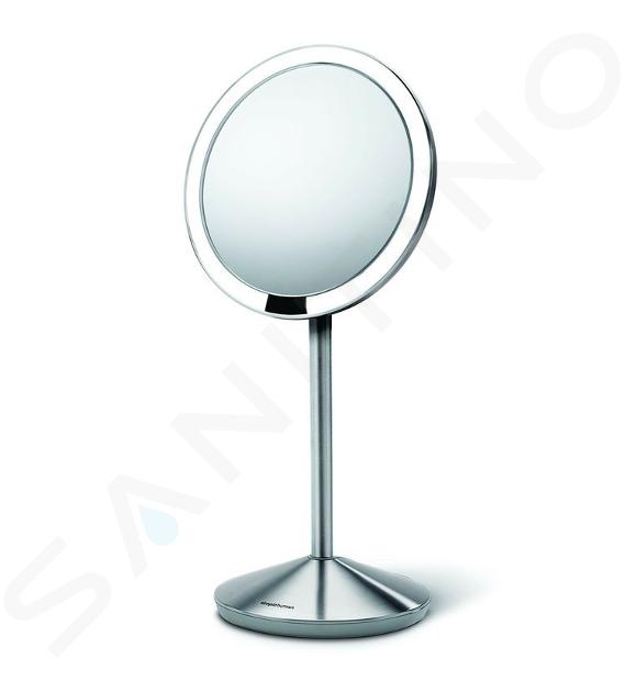 Simplehuman Specchi cosmetici - Specchietto cosmetico da viaggio con illuminazione LED, acciaio inox ST3004