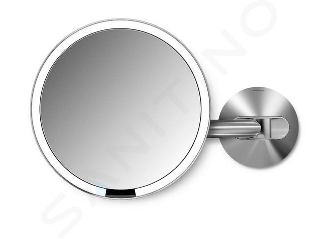 Simplehuman Make-up spiegels - Spiegel met LED verlichting wandbevestiging, glanzend rvs ST3016