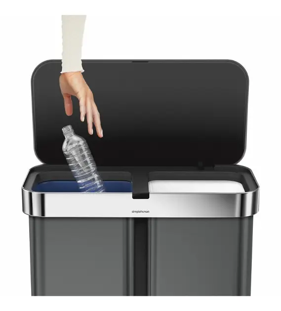 Set Di 2 Pattumiere Intelligenti A Sensore 15L E 12L – Impermeabili IPX5, Per Cucina E Bagno, Apertura Senza Contatto