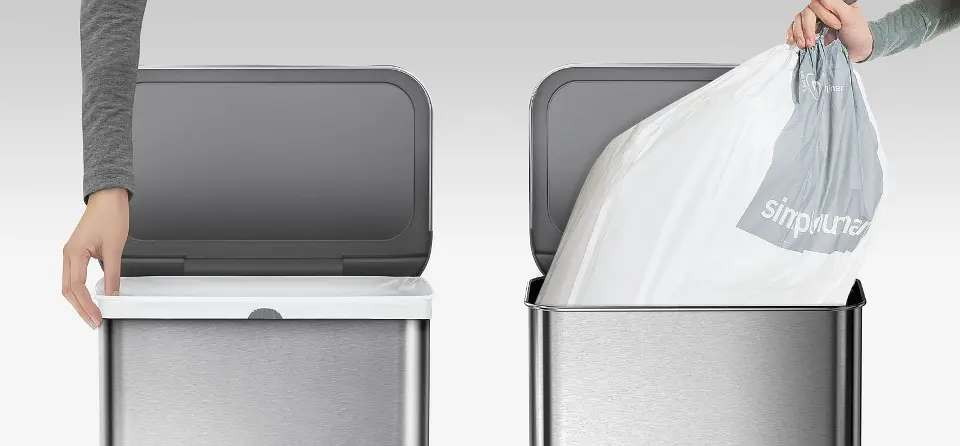 Pattumiera Automatica Con Sensore - Cestino Touchless 30L In Acciaio Inox