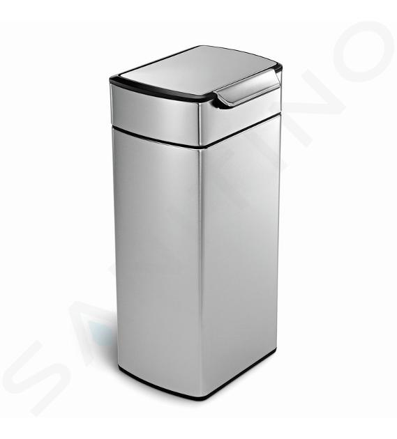 Simplehuman Poubelles - Poubelle 30 l, Touch-bar, inox brossé CW2015