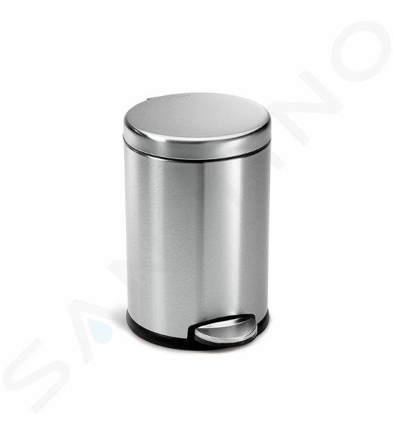 Simplehuman Cubos de basura - Cubo de basura 4,5 l, acero inoxidable cepillado CW1852CB