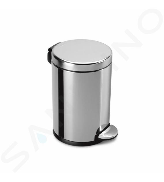 Simplehuman Pattumiere - Pattumiera 4,5 l, acciaio inox CW1851CB