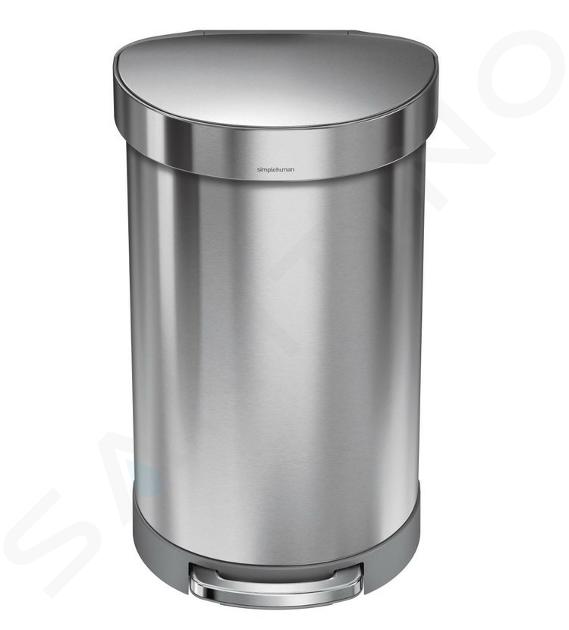 Simplehuman Pattumiere - Pattumiera 45 l, acciaio inox spazzolato CW2030