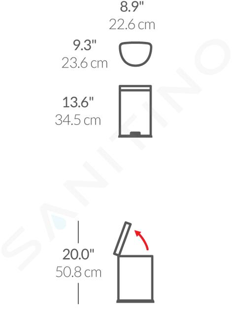 SIMPLEHUMAN - Poubelle à pédale CW1834CB 6 litre…